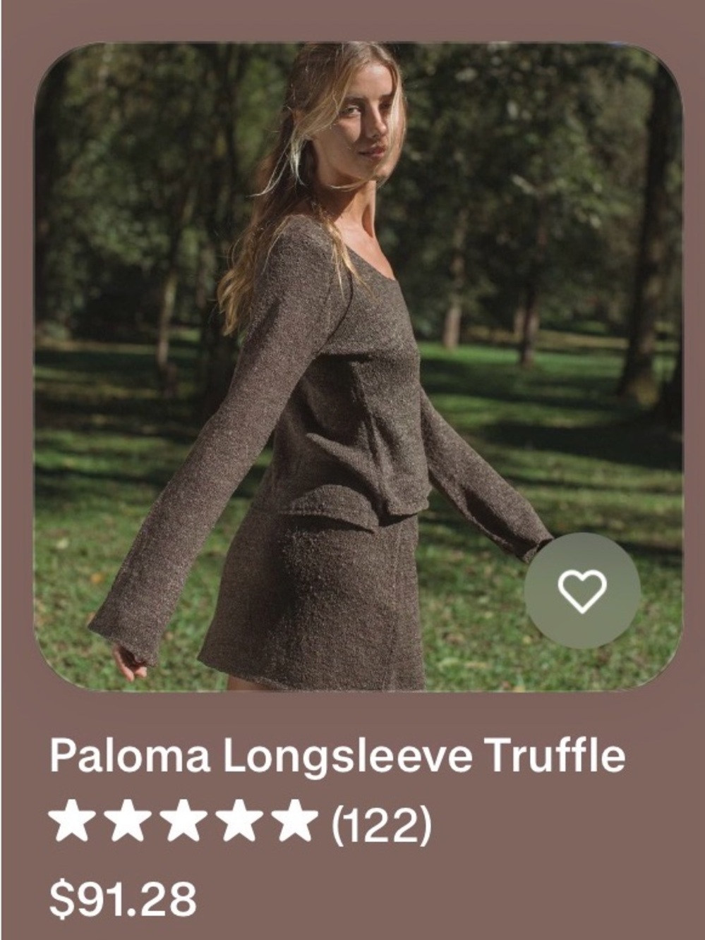 Indigo Luna Olivia Longsleeve Sweater - Tan (XS)